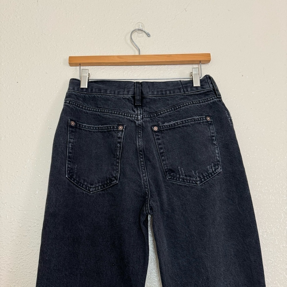 Free People We The Free Black Distressed High Rise Jeans - Picture 5 of 7